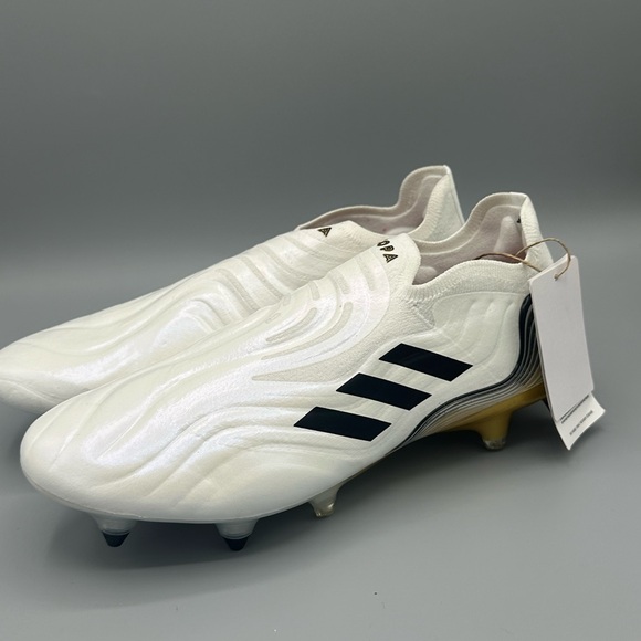 Adidas Copa Sense SG Soft Ground Cleats White Pearl Gold Mens Size 7.5 HP7840 - Picture 3 of 6